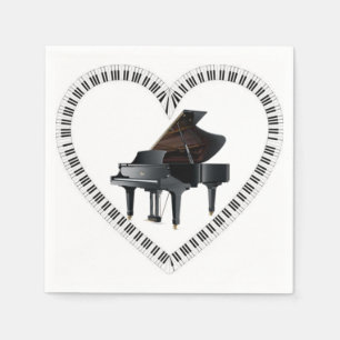 Serviette En Papier J'adore mes serviettes de piano
