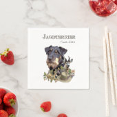 Serviette En Papier Jagdterrier (En situation)