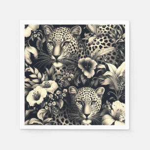 Serviette En Papier Jaguar de la Jungle vintage