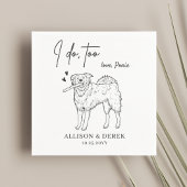 Serviette En Papier J'ai aussi mignonne Nom de l'animal de compagnie B