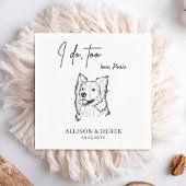 Serviette En Papier J'ai aussi mignonne Nom de l'animal de compagnie B