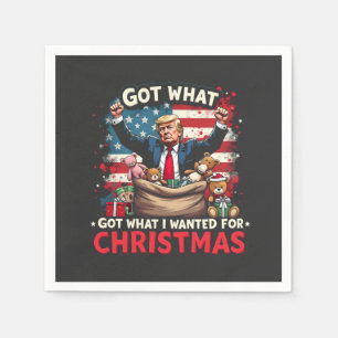 Serviette En Papier J'Ai Ce Que Je Recherché Pour Noël Trump Père Noël