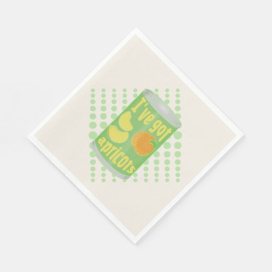 Serviette En Papier J'ai des abricots Tin de fruit (Coin)