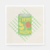Serviette En Papier J'ai des pêches Tin de fruit (Devant)