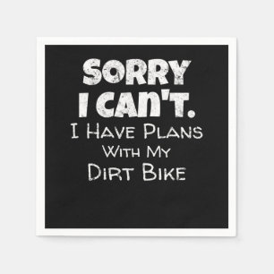 Serviette En Papier J'Ai Des Plans Avec Mon Cadeau De Vélo De Chemin