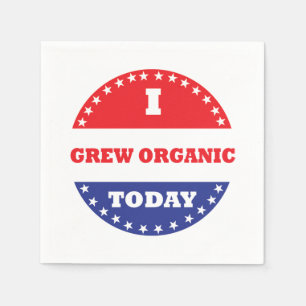 Serviette En Papier J'ai grandi bio aujourd'hui
