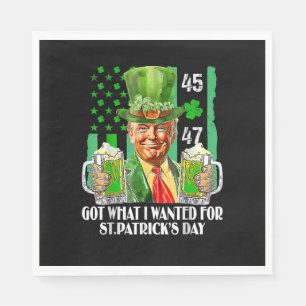 Serviette En Papier J'ai obtenu ce que je voulais pour la Saint-Patric