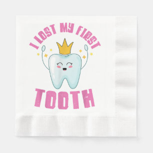 Serviette En Papier J'ai Perdu Ma Première Dent Dents De Lait Enfant C