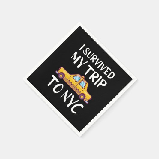 Serviette En Papier J'Ai Survécu À Mon Voyage À New York (Coin)