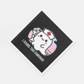 Serviette En Papier J'Ai Trouvé Cet Humerus Drôle Infirmière Halloween (Coin)