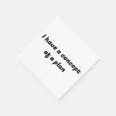 Serviette En Papier J'ai un concept de plan (Coin)