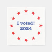 Serviette En Papier J'ai voté ! 2024 (Devant)