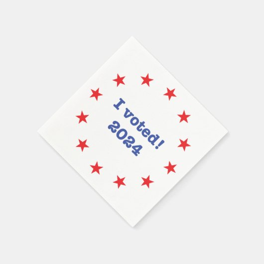 Serviette En Papier J'ai voté ! 2024 (Coin)