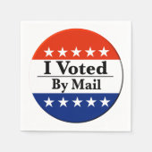 Serviette En Papier J'Ai Voté Par Courrier (Devant)