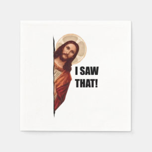 Serviette En Papier J'ai vu ça, Jésus Art, J'ai vu ça Jésus