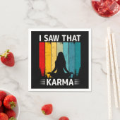 Serviette En Papier J'ai vu ce karma (En situation)