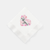 Serviette En Papier J'aime Abigail (Coin)
