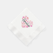 Serviette En Papier J'aime Amelia (Coin)