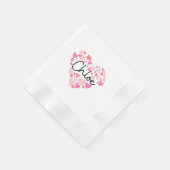 Serviette En Papier J'aime Chloe (Coin)