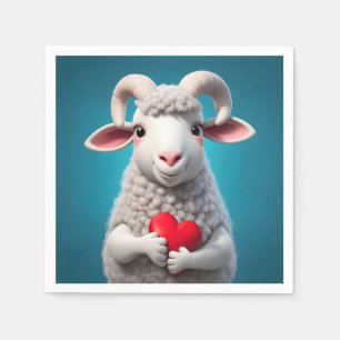 Serviette En Papier J'aime Ewe