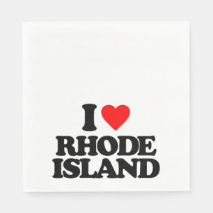 SERVIETTE EN PAPIER J'AIME ÎLE DE RHODE