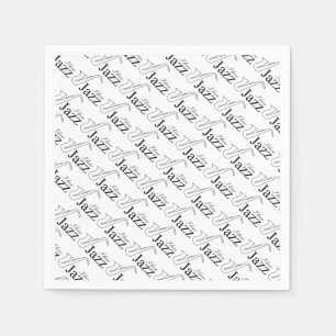 Serviette En Papier J'aime le jazz