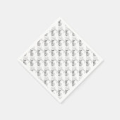 Serviette En Papier J'aime le jazz (Coin)