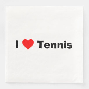 Serviette En Papier J'aime le tennis