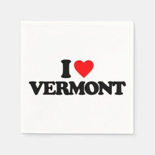 SERVIETTE EN PAPIER J'AIME LE VERMONT