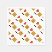 Serviette En Papier J'aime les gaufres (Devant)