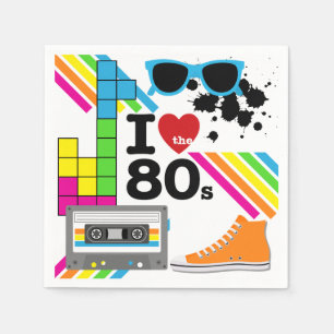 Serviette En Papier J'aime les serviettes de papier des années 80