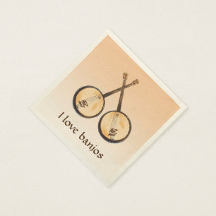 Serviette En Papier J'aime les serviettes de papier d'instruments de