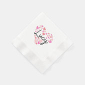 Serviette En Papier J'aime Lucy (Coin)