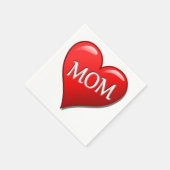 SERVIETTE EN PAPIER J'AIME MÈRE (Coin)