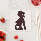 SERVIETTE EN PAPIER J'AIME MON BÉBÉ (En situation)