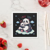 Serviette En Papier J'aime papa (En situation)