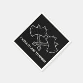 Serviette En Papier "J'aimerais faire rage" - le barbare, toujours. (Coin)