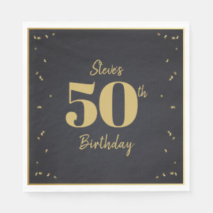 Serviette En Papier Jalon Or de Minuit