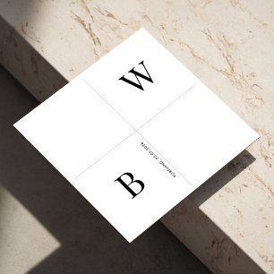 Serviette En Papier Jalons minimalistes modernes Mariage serviettes