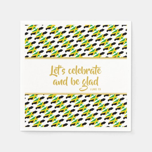 Serviette En Papier JAMAICA Christian Custom Celebration Party Paper (Devant)