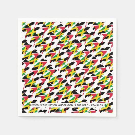 Serviette En Papier JAMAICA TRINIDAD et TOBAGO à double patrimoine (Devant)