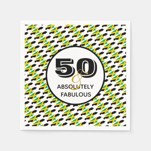 Serviette En Papier JAMAÏQUE 50 Papier du Parti absolument fabuleux (Devant)