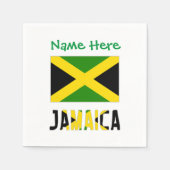 Serviette En Papier Jamaïque Parti de personnalisation verte Drapeau D (Devant)