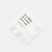 Serviette En Papier Jamais À Moi Nos Mariages Napkins (Coin)