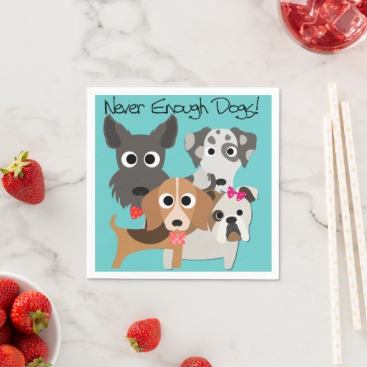 Serviette En Papier Jamais Assez De Chiens (En situation)