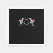 Serviette En Papier Jamais Wilts - Squelette Mains Roses (Devant)