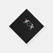 Serviette En Papier Jamais Wilts - Squelette Mains Roses (Coin)