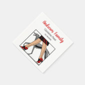 Serviette En Papier Jambes Art déco femmes Greyhound Whippet Chien R (Coin)