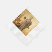 Serviette En Papier James Earl Carter peint le portrait du président a (Coin)