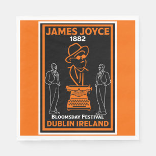 Serviette En Papier James Joyce Dublin Irlande